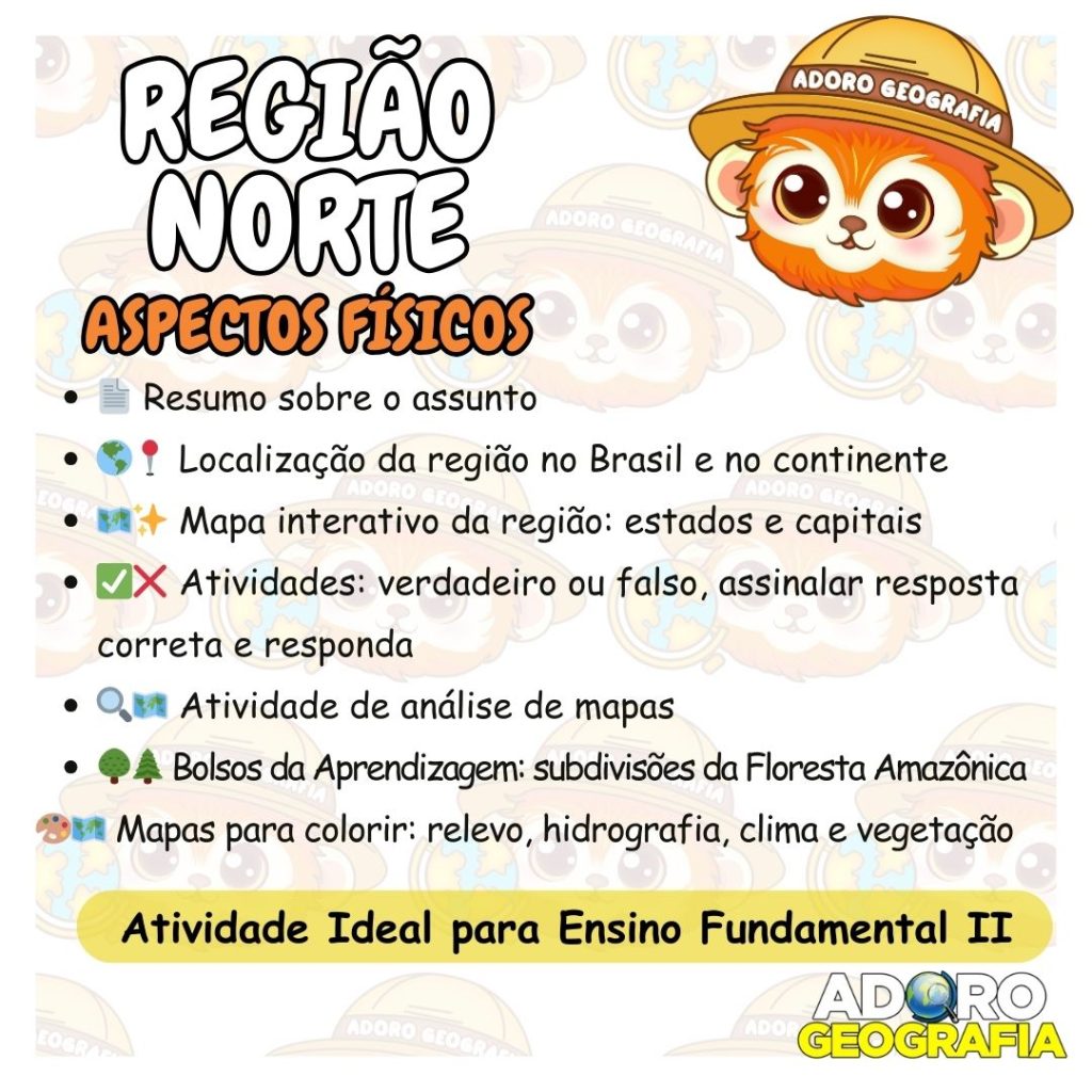 Região Norte: Aspectos Físicos – Adoro Geografia