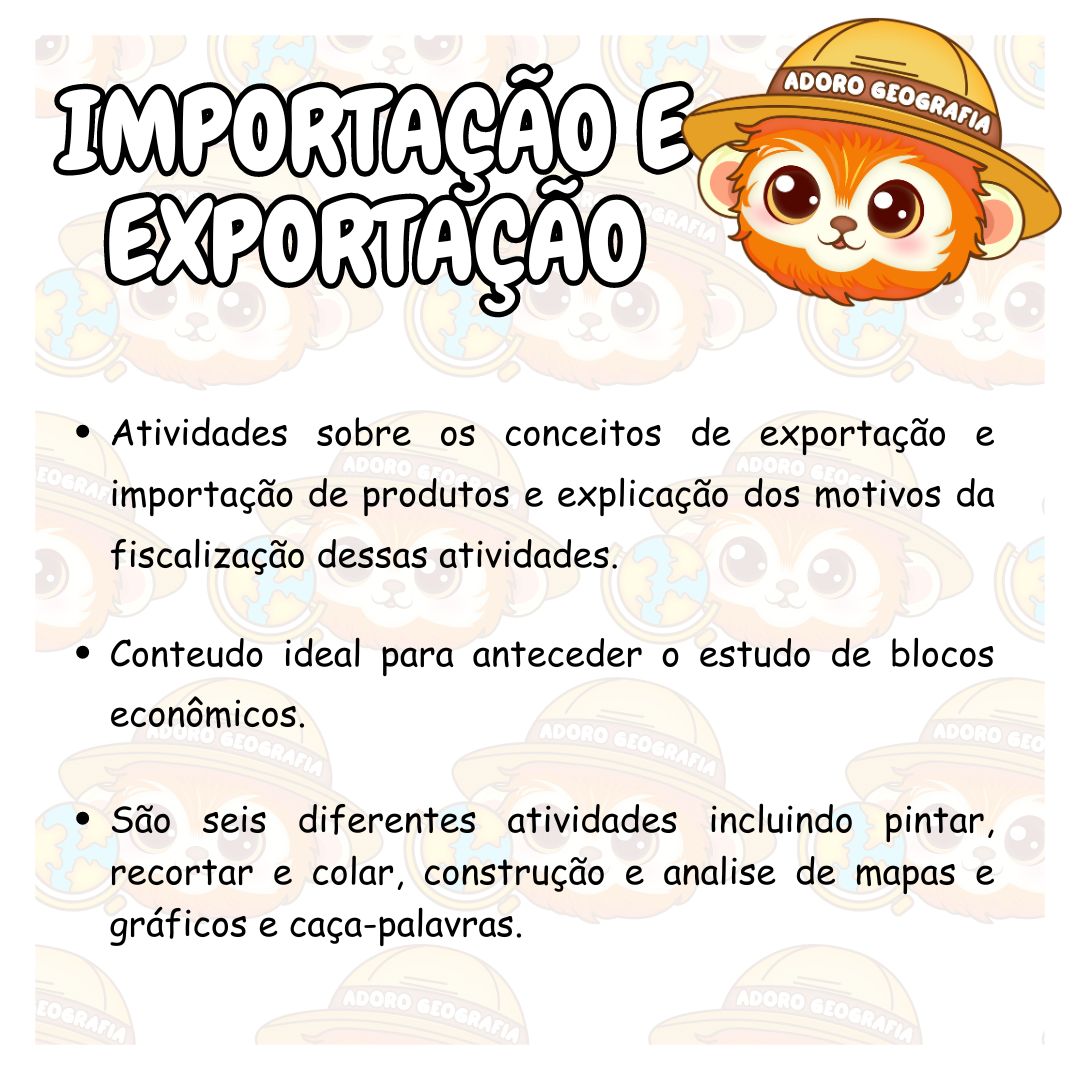 Exportação e Importação – Adoro Geografia