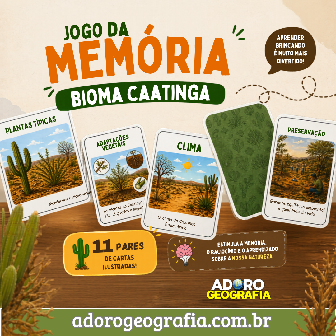 Jogo da Memória: Caatinga