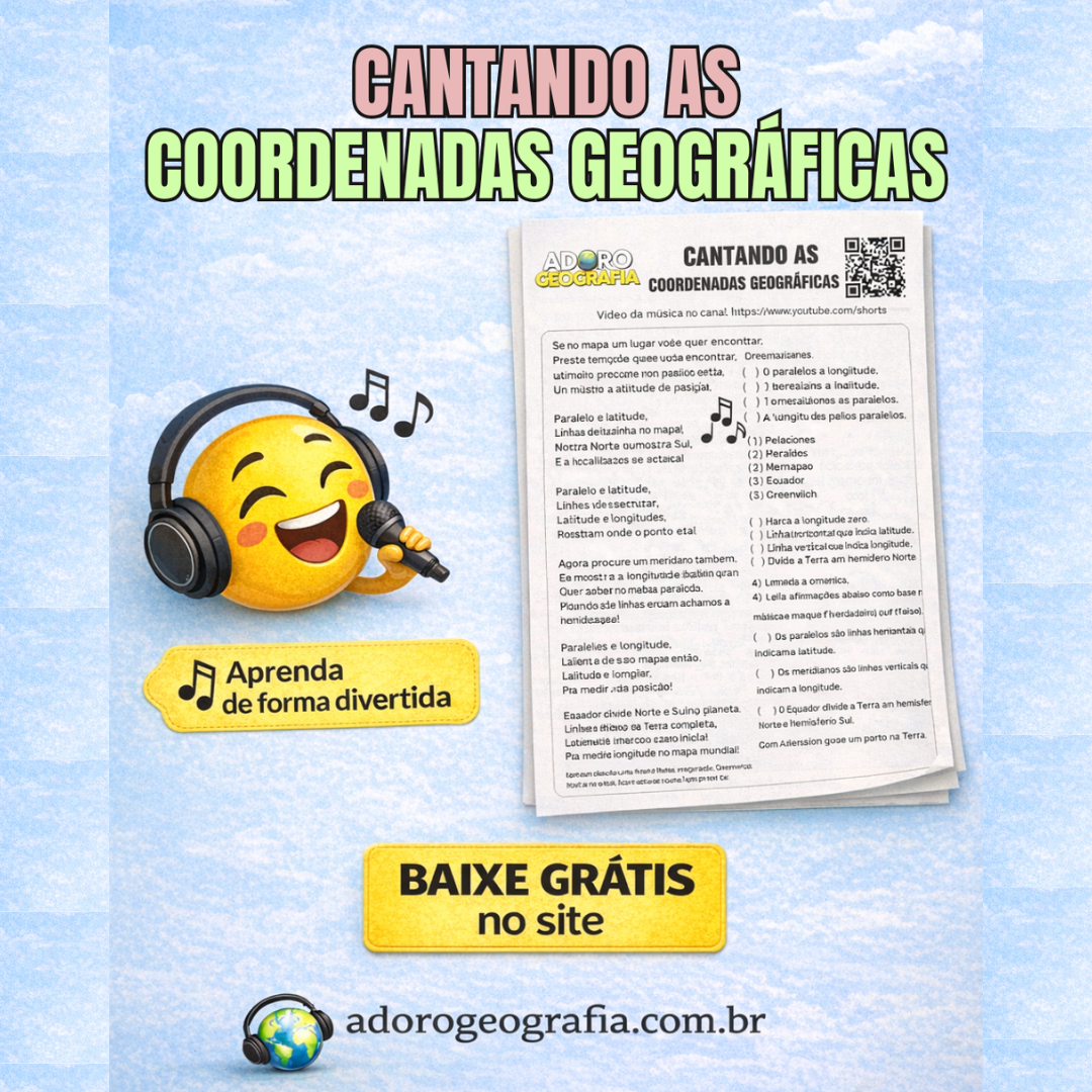 Cantando as Coordenadas Geográficas