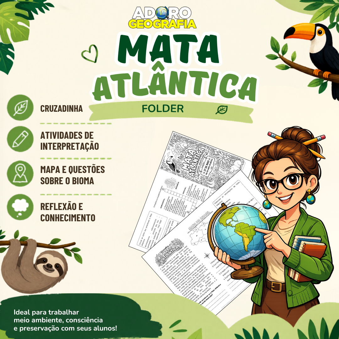 Folder de Atividades da Mata Atlântica